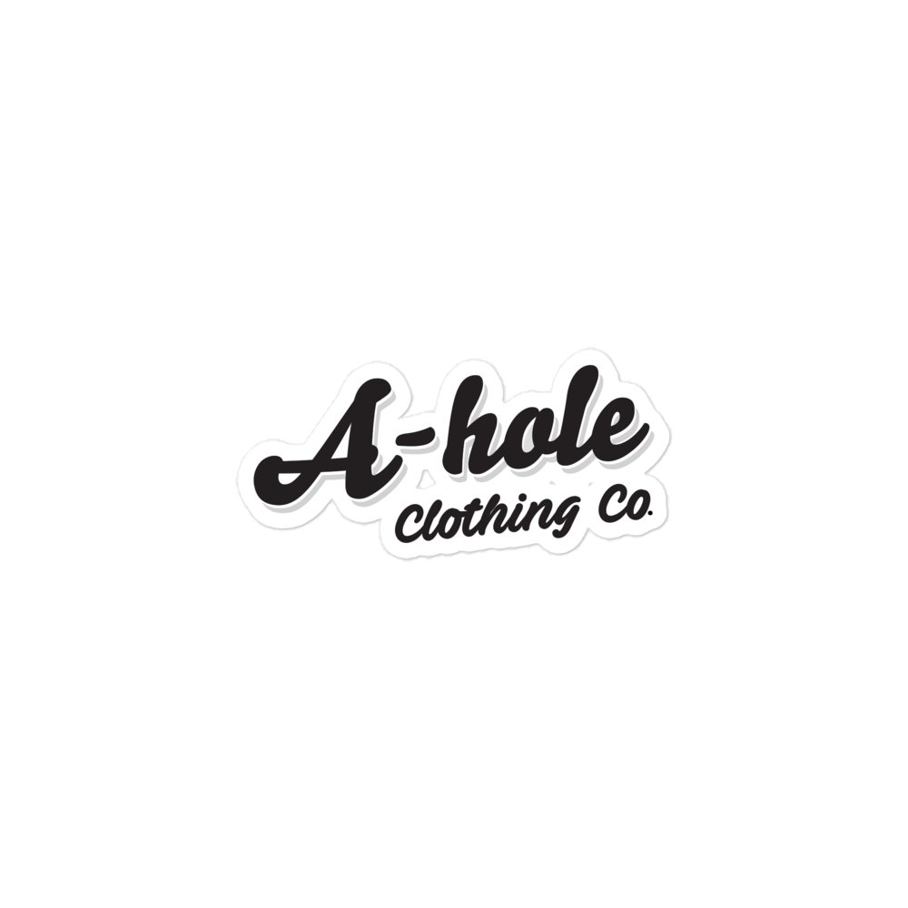 A-Hole Logo Bubble-Free stickers