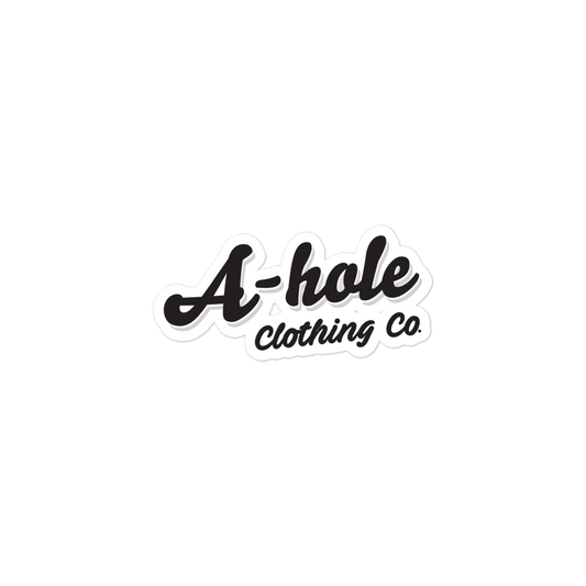 A-Hole Logo Bubble-Free stickers