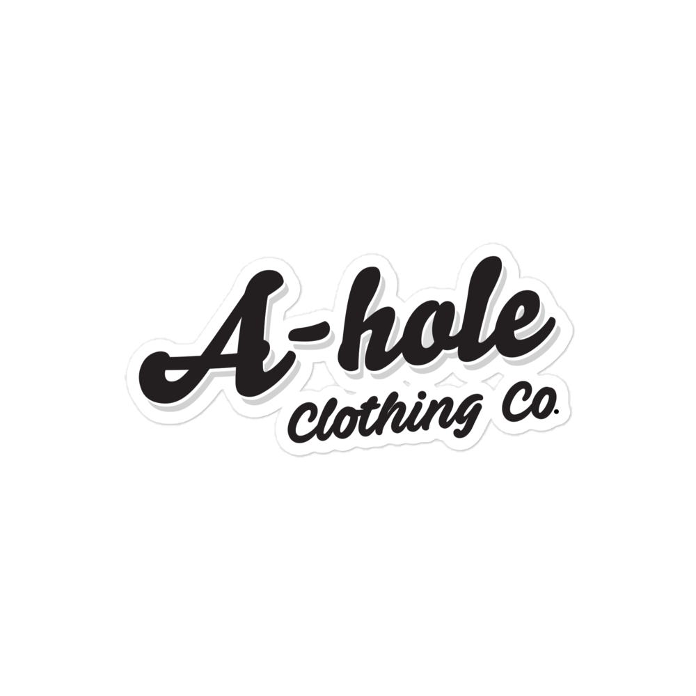 A-Hole Logo Bubble-Free stickers