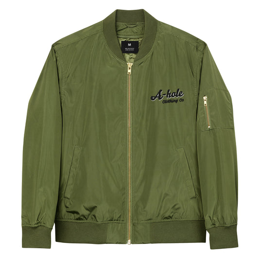 Unisex A-Hole Logo Premium Bomber Jacket
