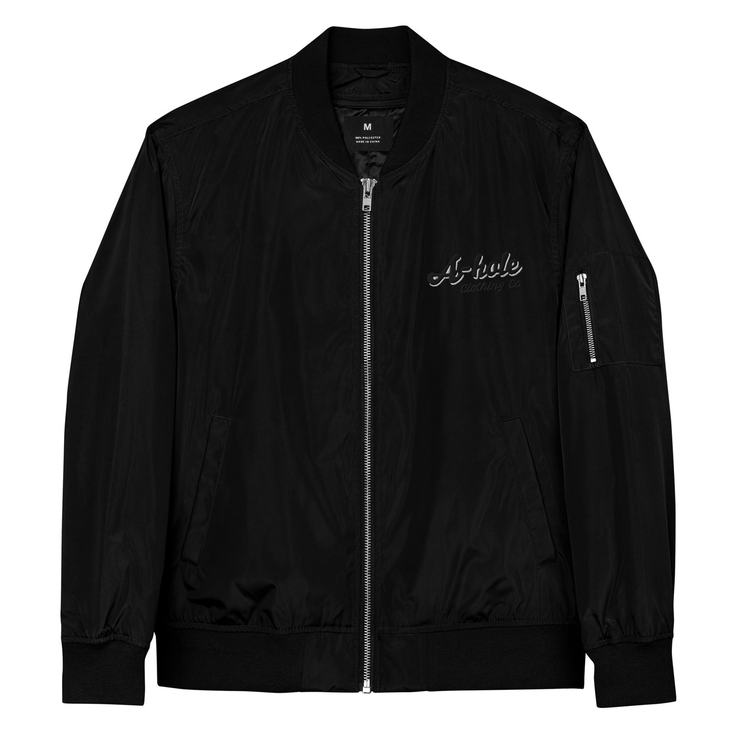 Unisex A-Hole Logo Premium Bomber Jacket