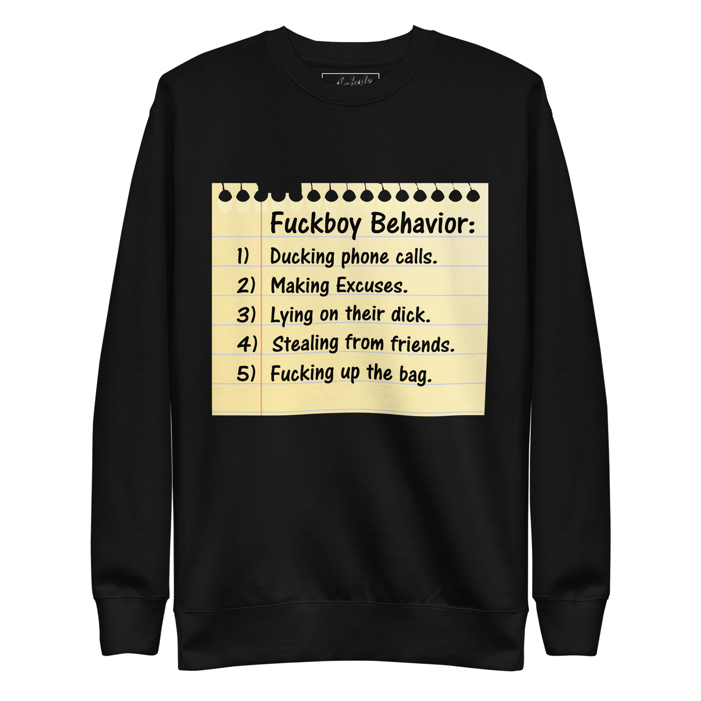 A-Hole  "Fuckboi" Unisex Premium Sweatshirt