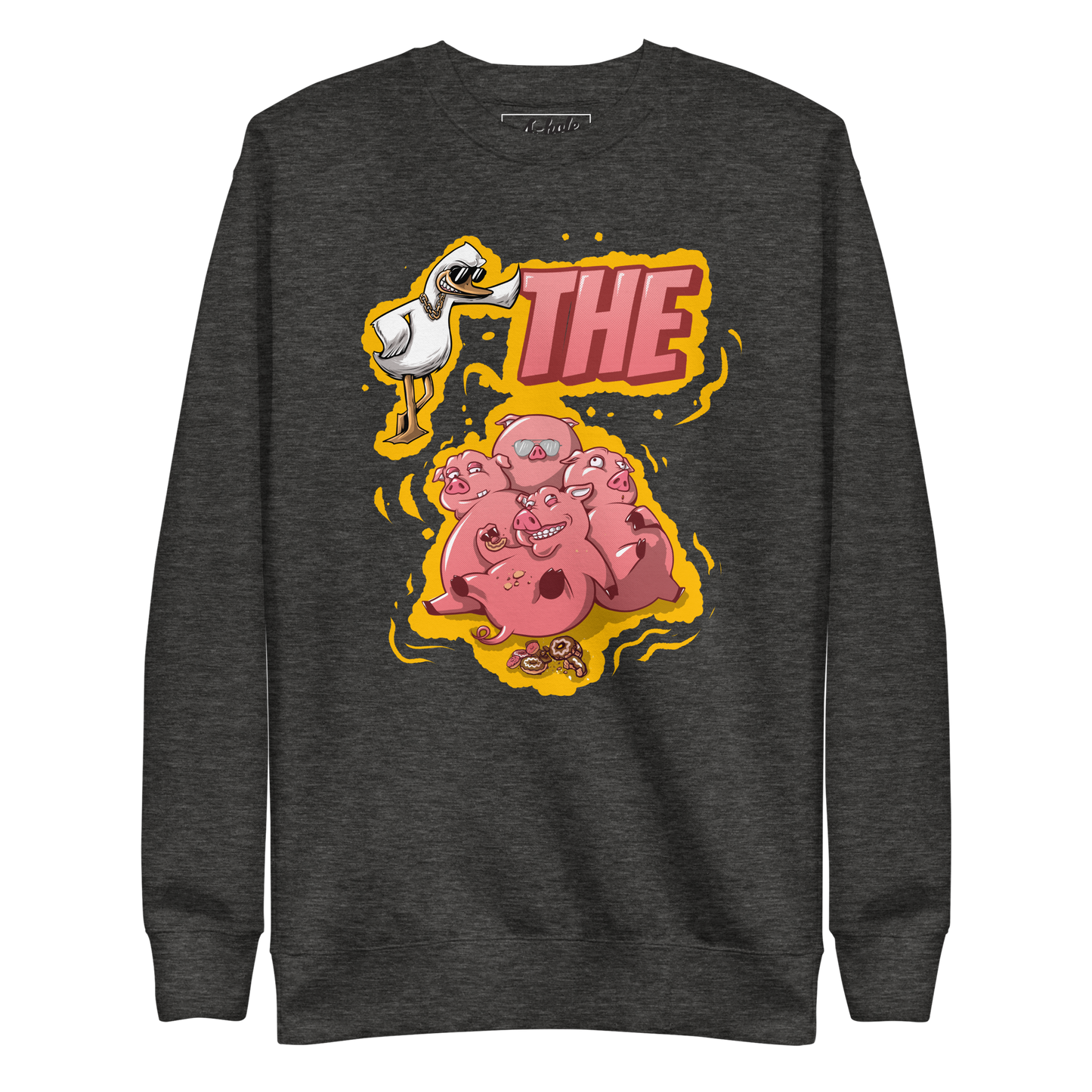 A-Hole Unisex "Duck The Pigs" Premium Sweatshirt