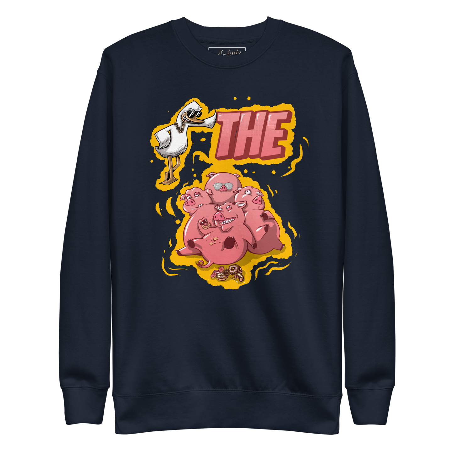 A-Hole Unisex "Duck The Pigs" Premium Sweatshirt
