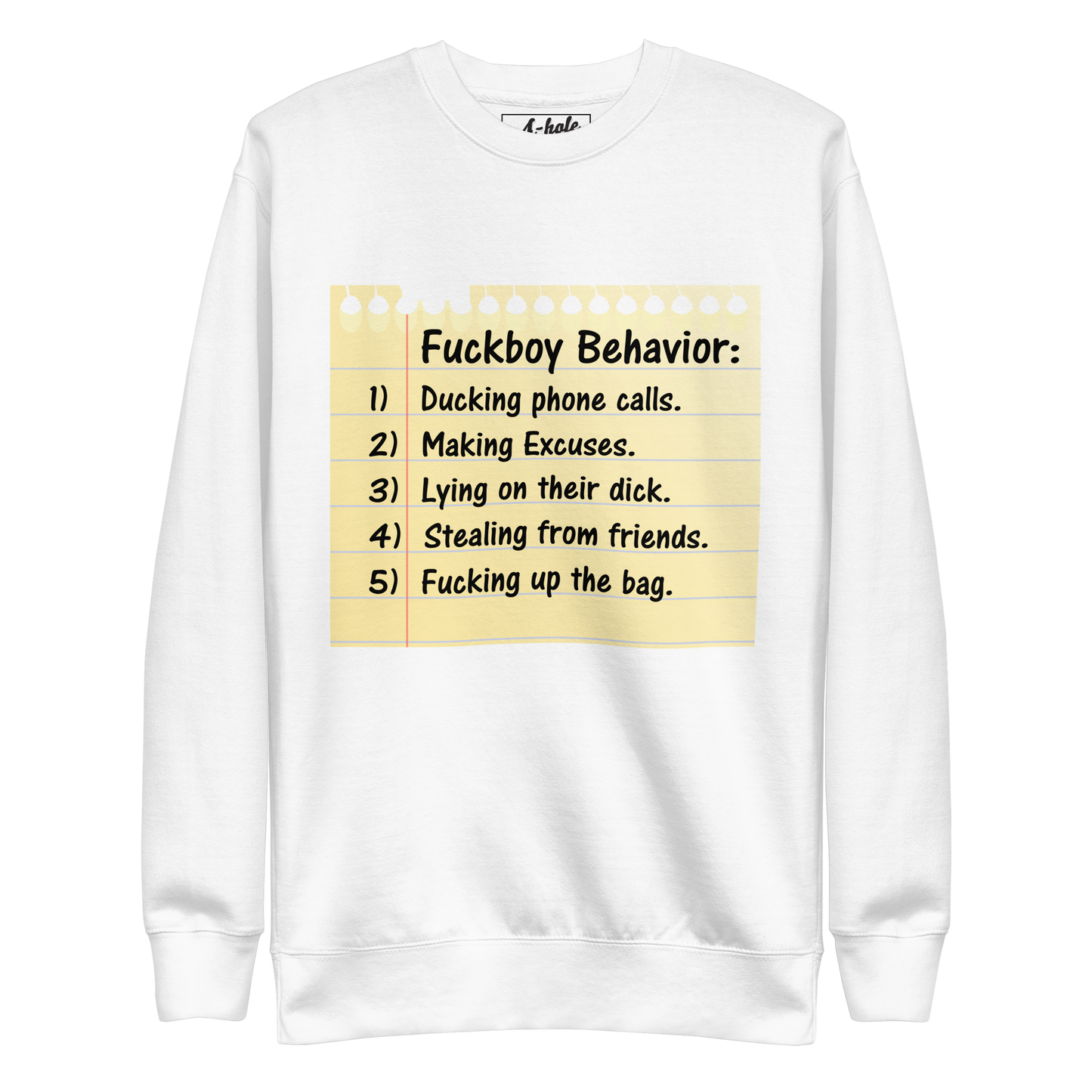 A-Hole  "Fuckboi" Unisex Premium Sweatshirt