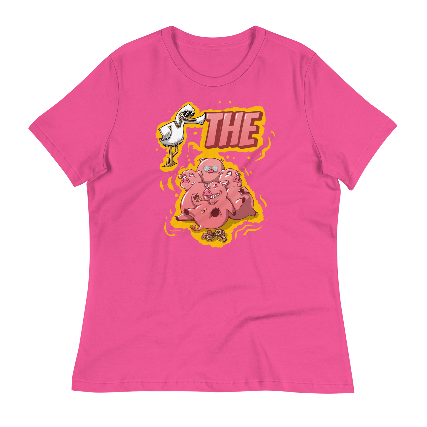 A-Hole "Duck The Pigs" Women's Relaxed T-Shirt