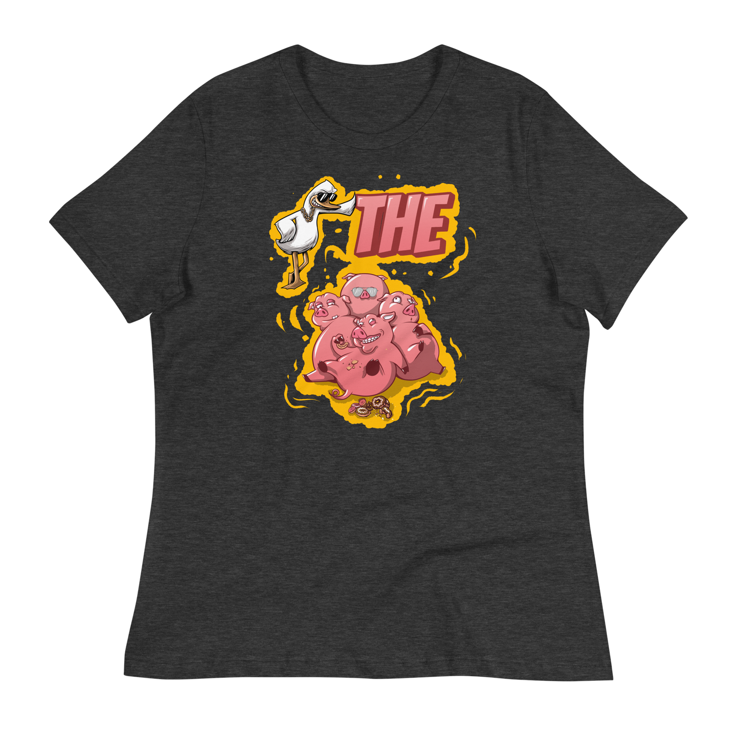 A-Hole "Duck The Pigs" Women's Relaxed T-Shirt