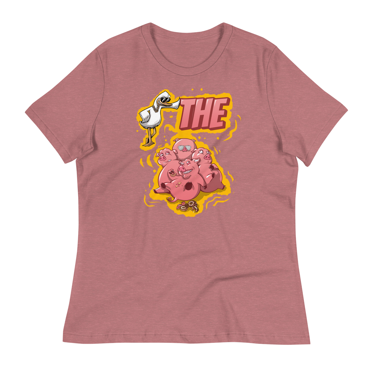 A-Hole "Duck The Pigs" Women's Relaxed T-Shirt