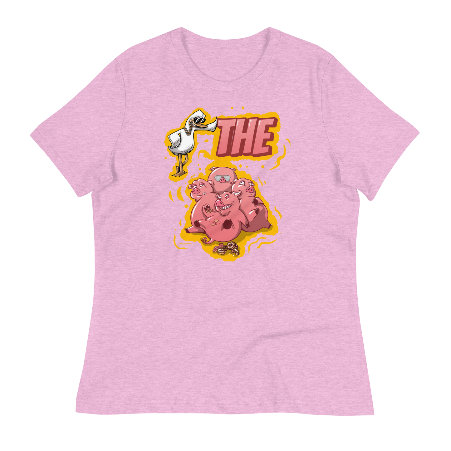 A-Hole "Duck The Pigs" Women's Relaxed T-Shirt