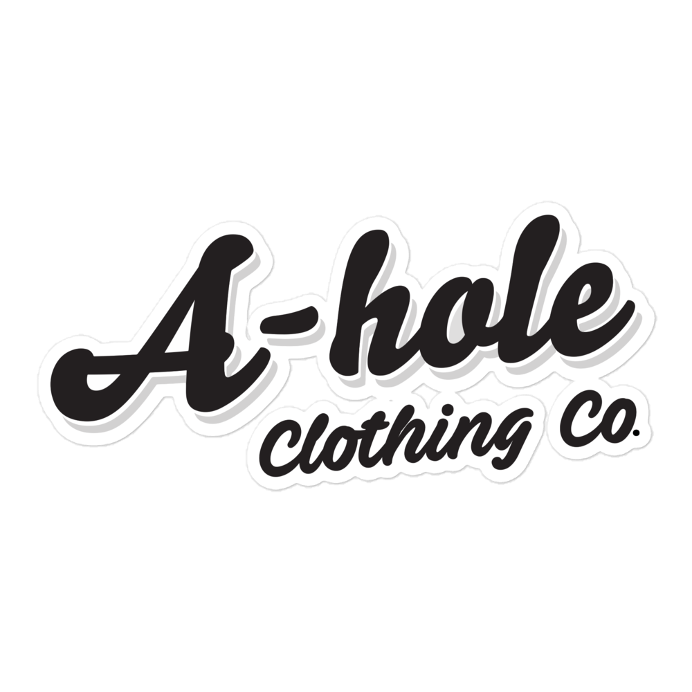 A-Hole Logo Bubble-Free stickers