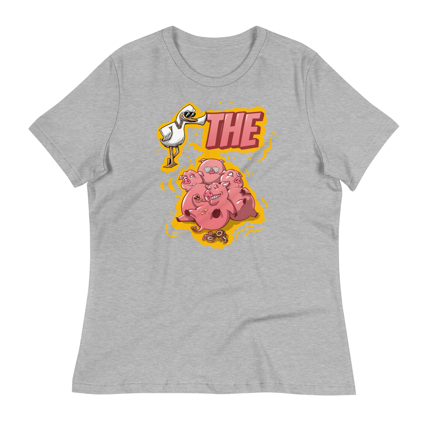 A-Hole "Duck The Pigs" Women's Relaxed T-Shirt