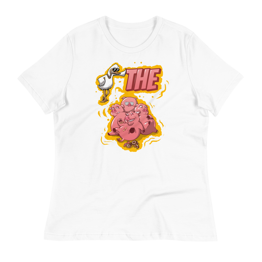 A-Hole "Duck The Pigs" Women's Relaxed T-Shirt